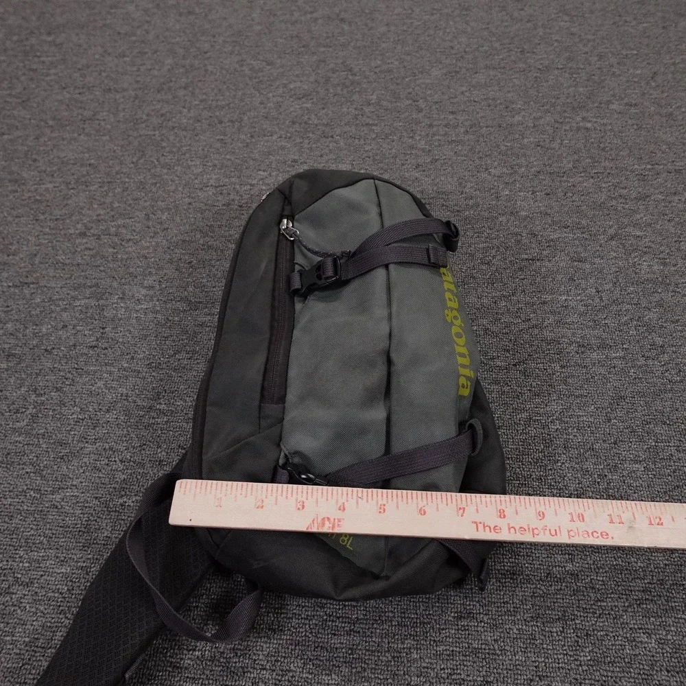 Patagonia Gray Atom 8L Sling Backpack Soft Case Adjustable Straps Men Daypack